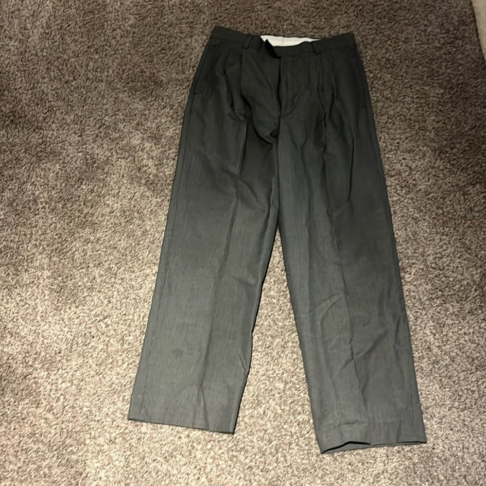 Dark grey dress pants with little black speckle design. size 30x30. worn.
